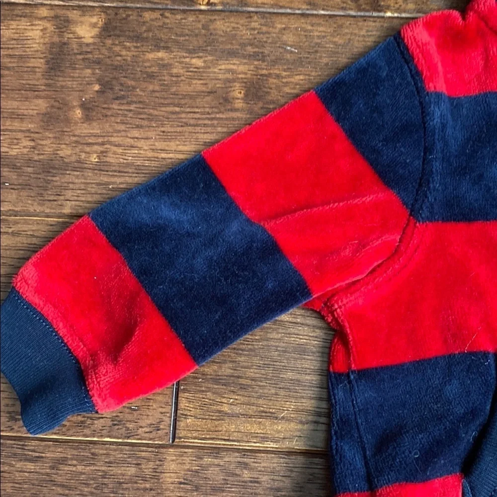 Ralph Lauren Blue and Red Striped Hoodie